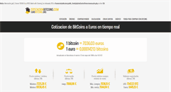 Desktop Screenshot of cotizacionbitcoins.com